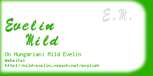 evelin mild business card